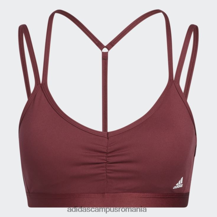 adidas campus romania sutien roșu de susținere a ușoarelor yoga essentials femei roșu J266N23065