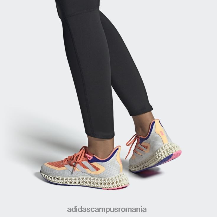 adidas campus romania 4d fwd pantofi coral hot femei coral/alb/portocaliu acid J266N216161