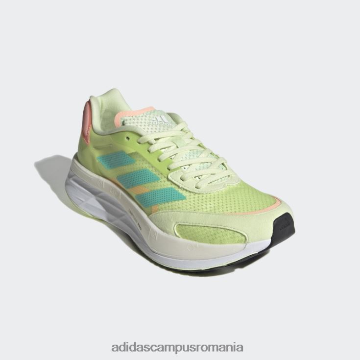 adidas campus romania pantofi adizero boston 10 cu var femei lime/papură cu mentă/portocaliu deschis J266N22132