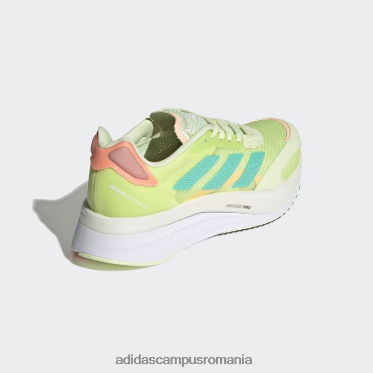 adidas campus romania pantofi adizero boston 10 cu var femei lime/papură cu mentă/portocaliu deschis J266N22132