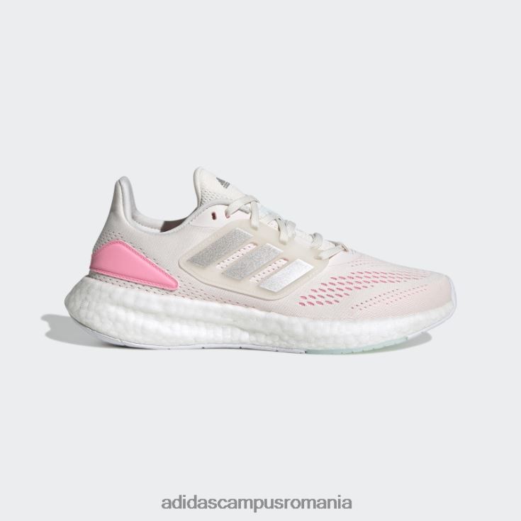 adidas campus romania pantofi pureboost 22 argintiu femei alb/argintiu/roz fascicul J266N22163