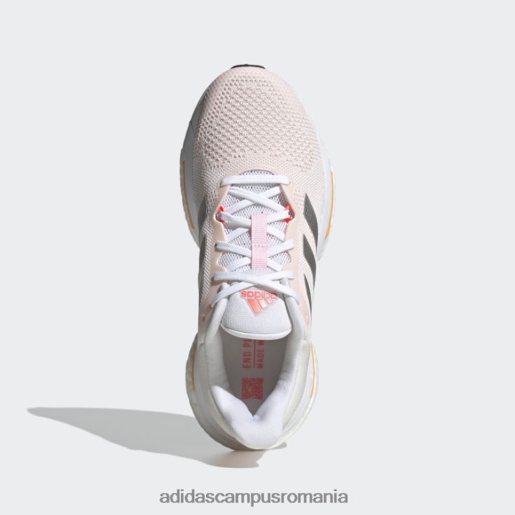 adidas campus romania pantofi solarglide 5 alb femei alb/argintiu/portocaliu deschis J266N216244
