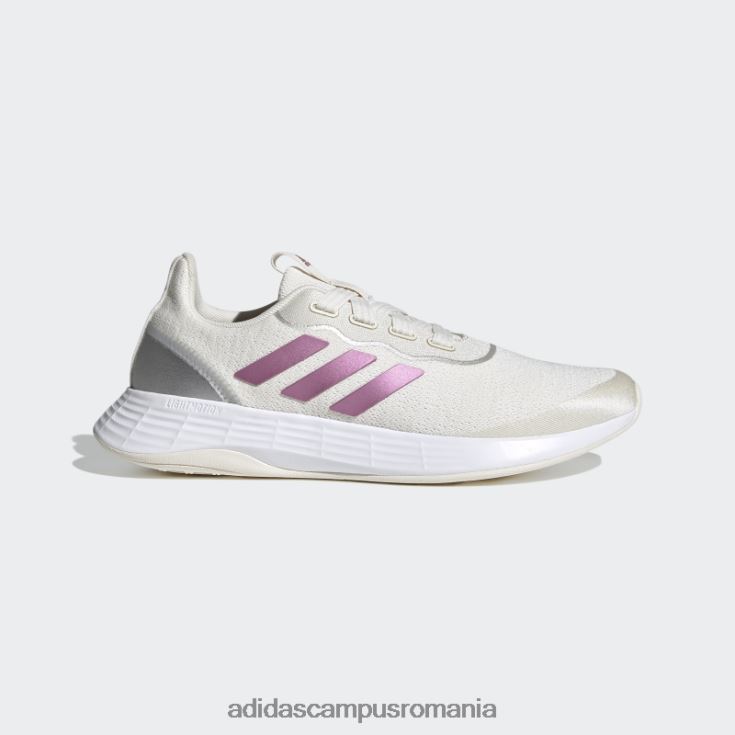 adidas campus romania pantofi sport albi qt racer femei alb/visiniu metalic/argintiu J266N22152
