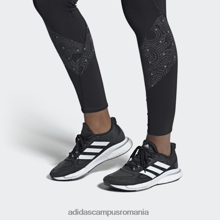 adidas campus romania pantofi supernova+ gri fierbinte femei negru/alb/gri J266N22171