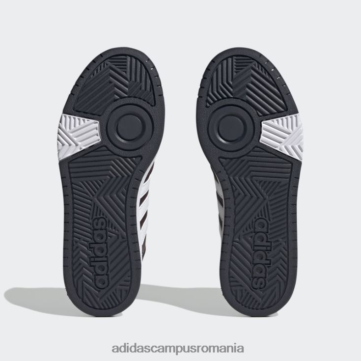 adidas campus romania maroon hoops 3.0 mid lifestyle baschet clasic căptușeală de blană pantofi pentru iarnă femei maro/alb/cerneală J266N216222