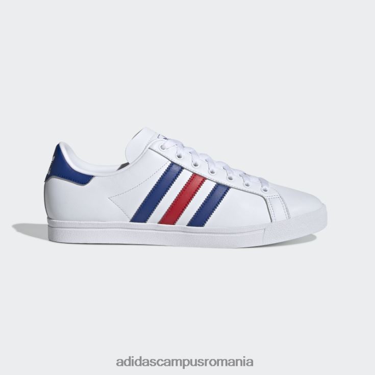 adidas campus romania Coast Star pantofi albi adidas femei alb / regal / stacojiu J266N216338