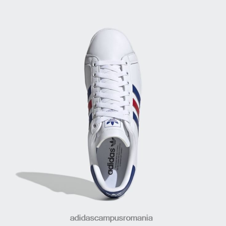 adidas campus romania Coast Star pantofi albi adidas femei alb / regal / stacojiu J266N216338