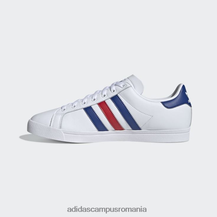 adidas campus romania Coast Star pantofi albi adidas femei alb / regal / stacojiu J266N216338