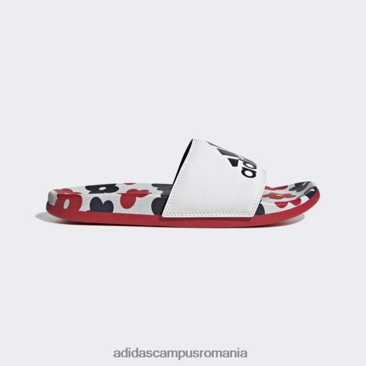 adidas campus romania adilette confort tobogane stacojiu femei alb/stacojiu J266N28525