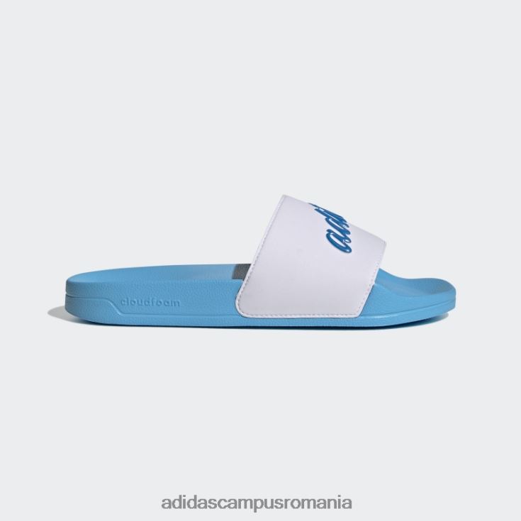 adidas campus romania adilette dus tobogane blue rush met femei alb/albastru rush met/sky rush J266N216269