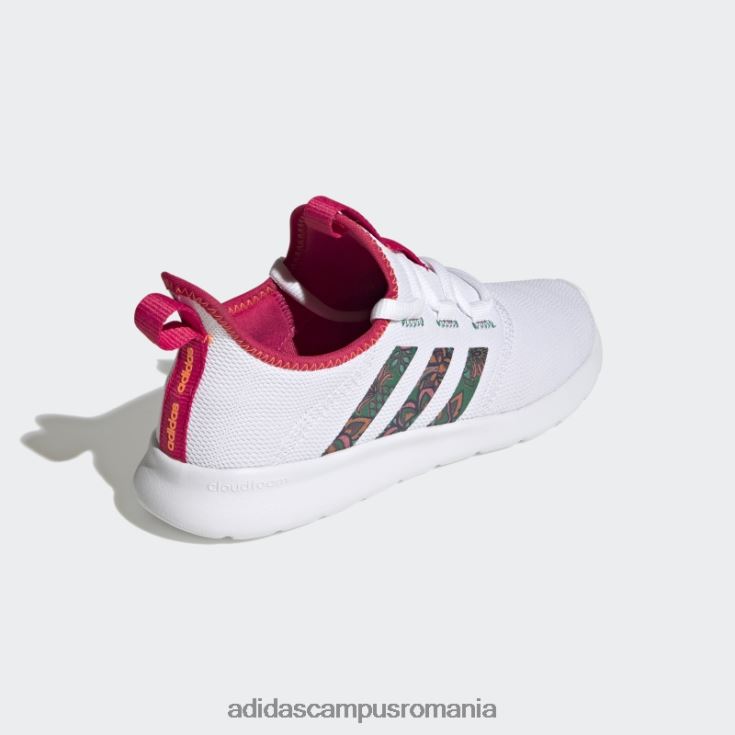 adidas campus romania berry cloudfoam pure 2.0 pantofi moda femei alb/verde îndrăzneț/boacă J266N28767