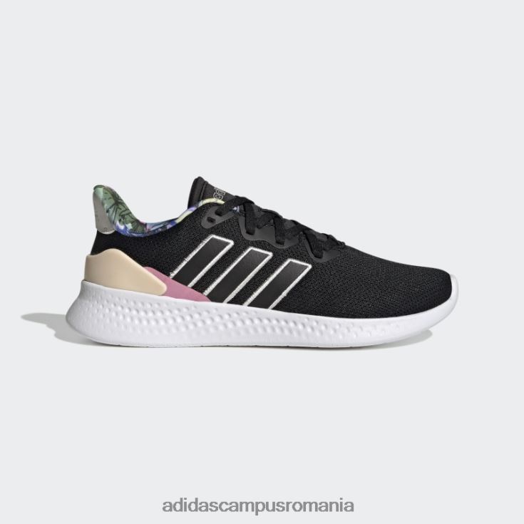 adidas campus romania black puremotion se pantofi femei negru/gri/portocaliu J266N28668