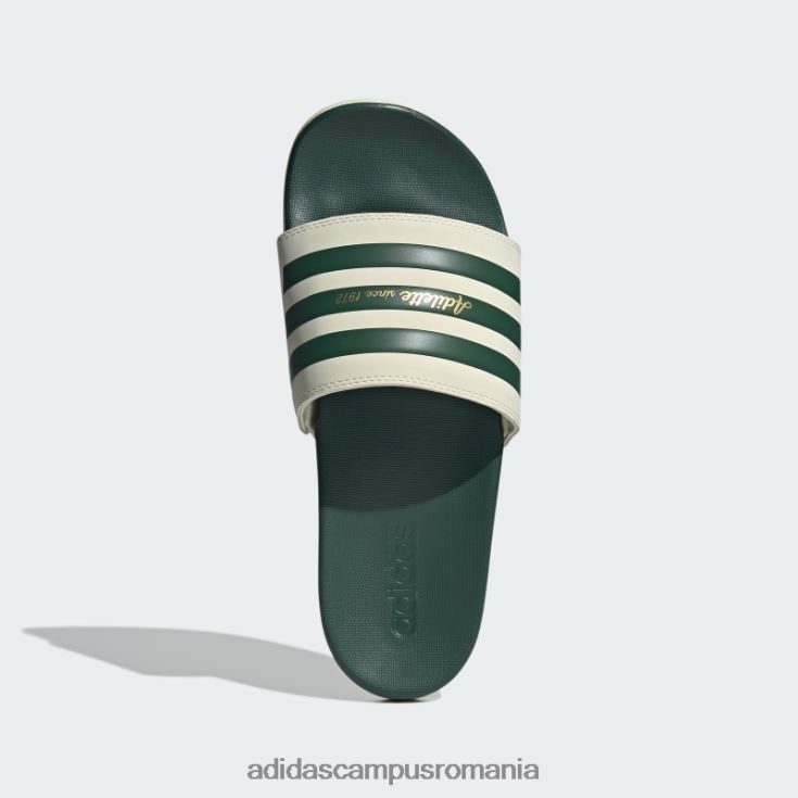 adidas campus romania diapozitive confort adilette metalizate aurii femei alb/verde/auriu metalic J266N216277