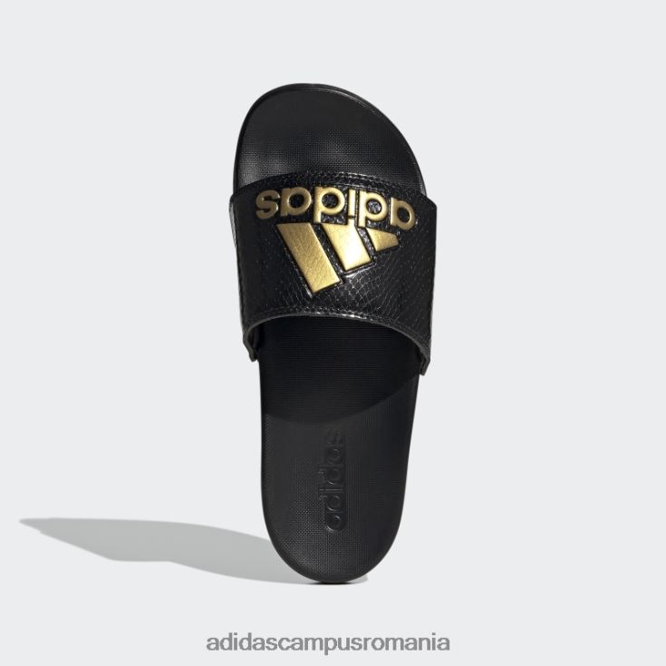 adidas campus romania diapozitive de confort adilette negre femei negru/auriu metalic J266N21954