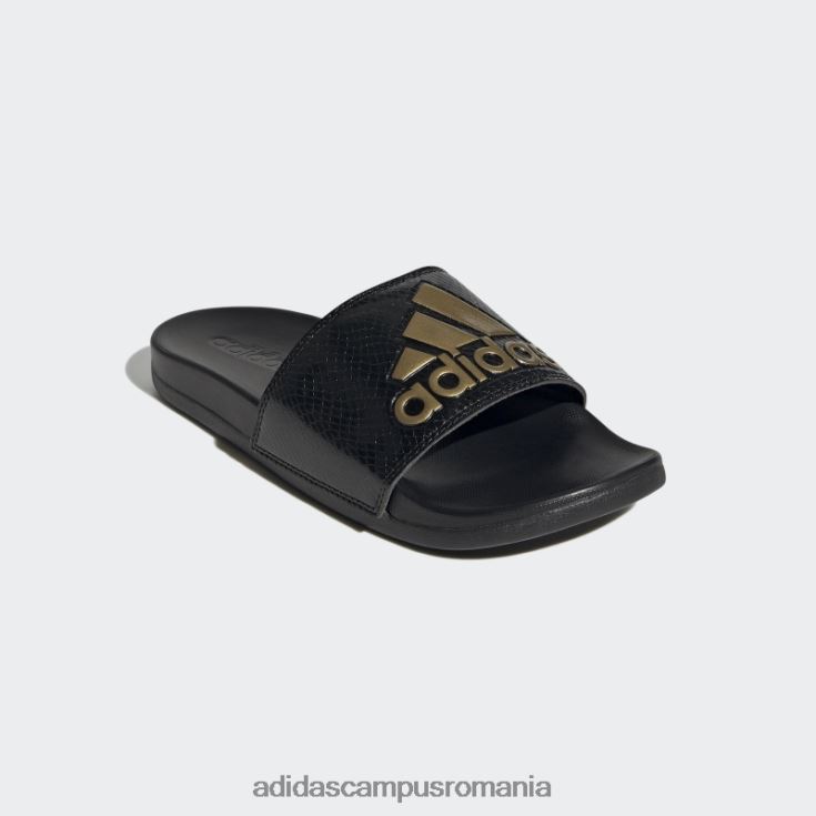 adidas campus romania diapozitive de confort adilette negre femei negru/auriu metalic J266N21954