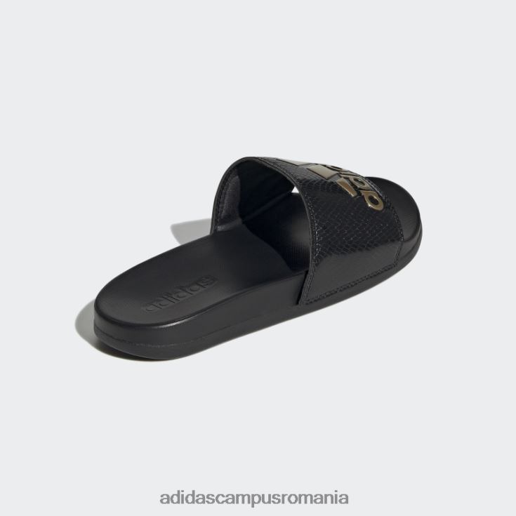 adidas campus romania diapozitive de confort adilette negre femei negru/auriu metalic J266N21954