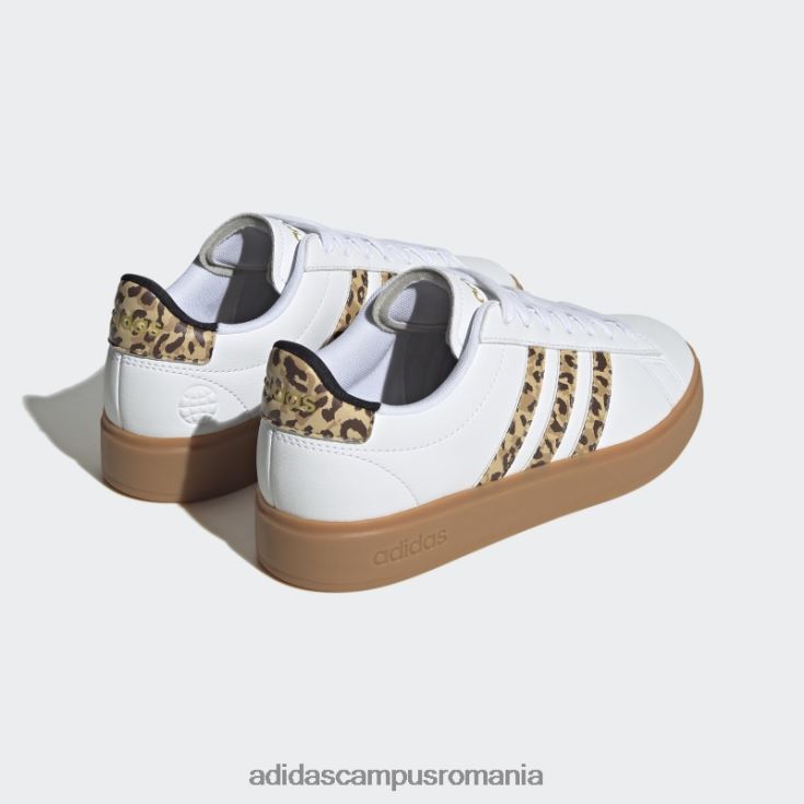 adidas campus romania fierbinte grand court cloudfoam lifestyle court confort pantofi negri femei alb negru J266N28556