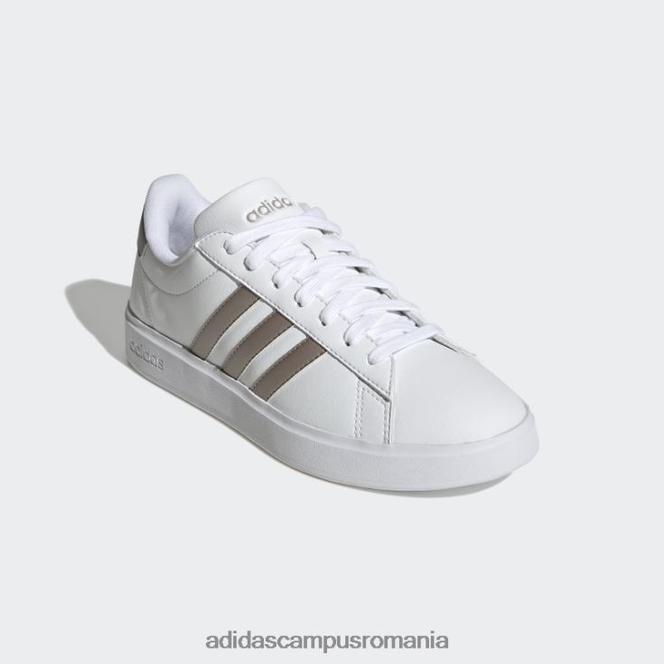 adidas campus romania grand court cloudfoam lifestyle court comfort pantofi platina metalica femei alb/platină metalic J266N28601