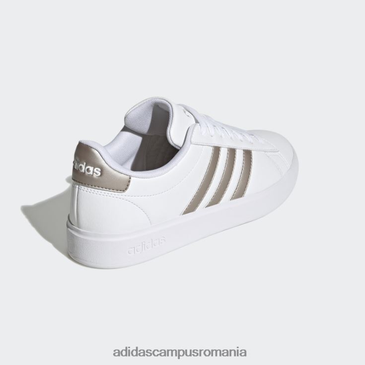 adidas campus romania grand court cloudfoam lifestyle court comfort pantofi platina metalica femei alb/platină metalic J266N28601