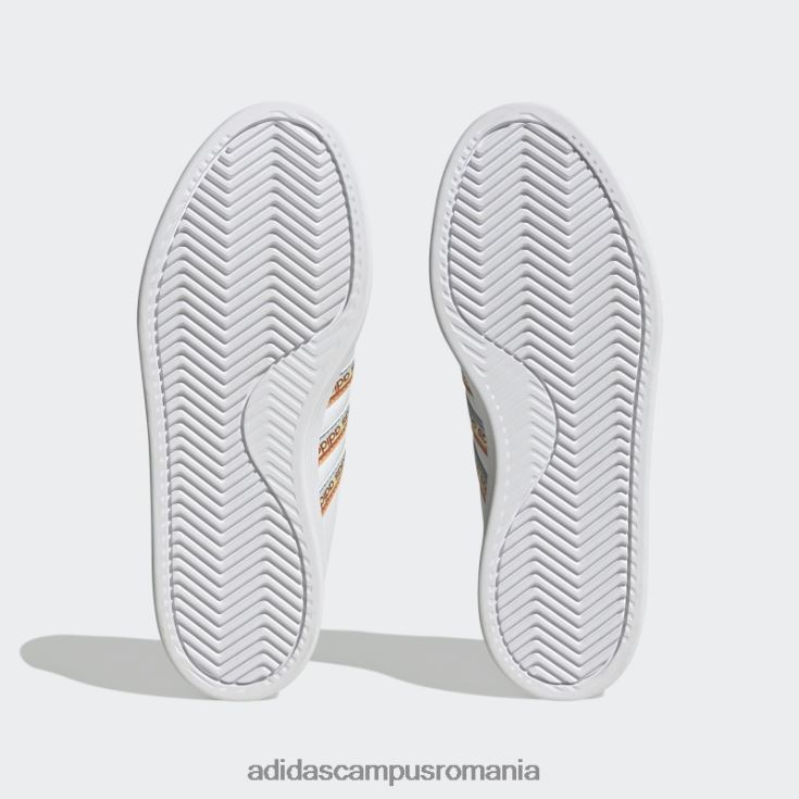 adidas campus romania grand court cloudfoam lifestyle court comfort pantofi roșu luxuriant femei strălucire albă/roșu luxuriant/violet J266N28466