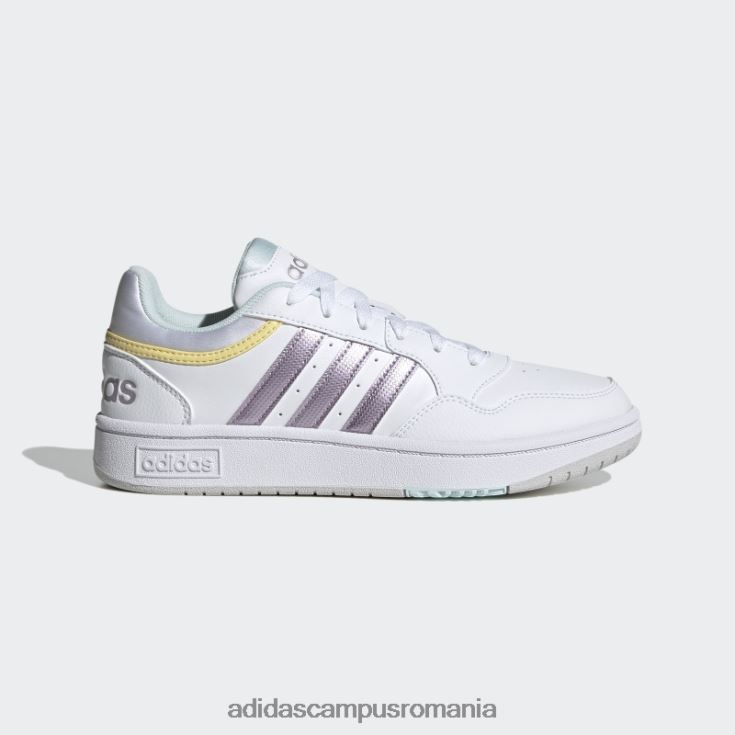 adidas campus romania hoops 3 pantofi alb adidas femei alb/violet mat met/galben J266N216182