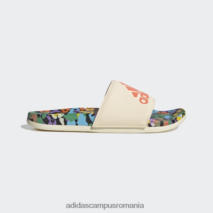 adidas campus romania nuanță ecru adilette confort sandale adidas femei nuanță ecru/coral J266N28373
