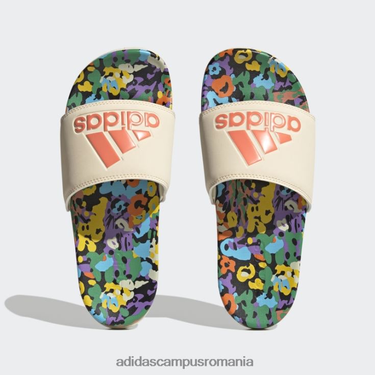 adidas campus romania nuanță ecru adilette confort sandale adidas femei nuanță ecru/coral J266N28373