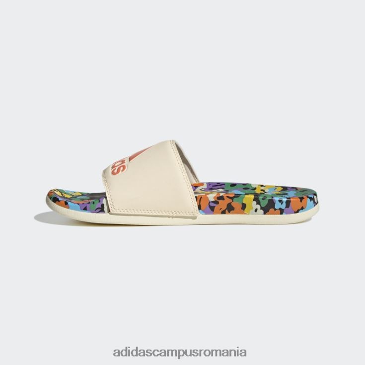 adidas campus romania nuanță ecru adilette confort sandale adidas femei nuanță ecru/coral J266N28373