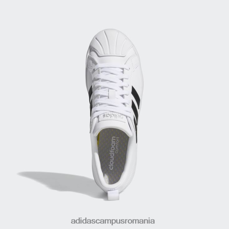 adidas campus romania pantofi albi streetcheck cloudfoam court femei alb/negru/argintiu J266N28597