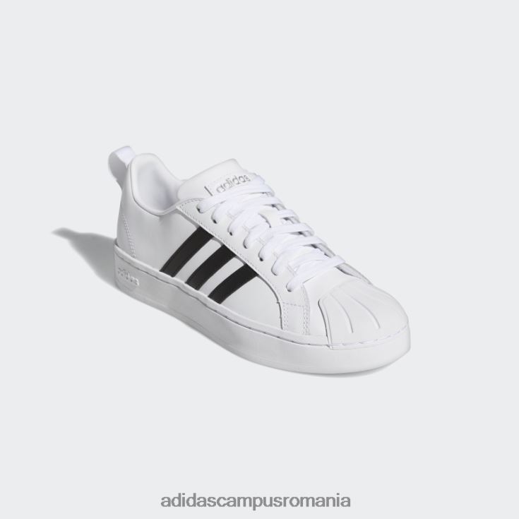 adidas campus romania pantofi albi streetcheck cloudfoam court femei alb/negru/argintiu J266N28597