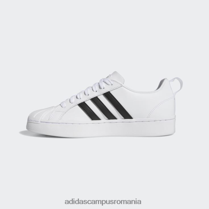adidas campus romania pantofi albi streetcheck cloudfoam court femei alb/negru/argintiu J266N28597