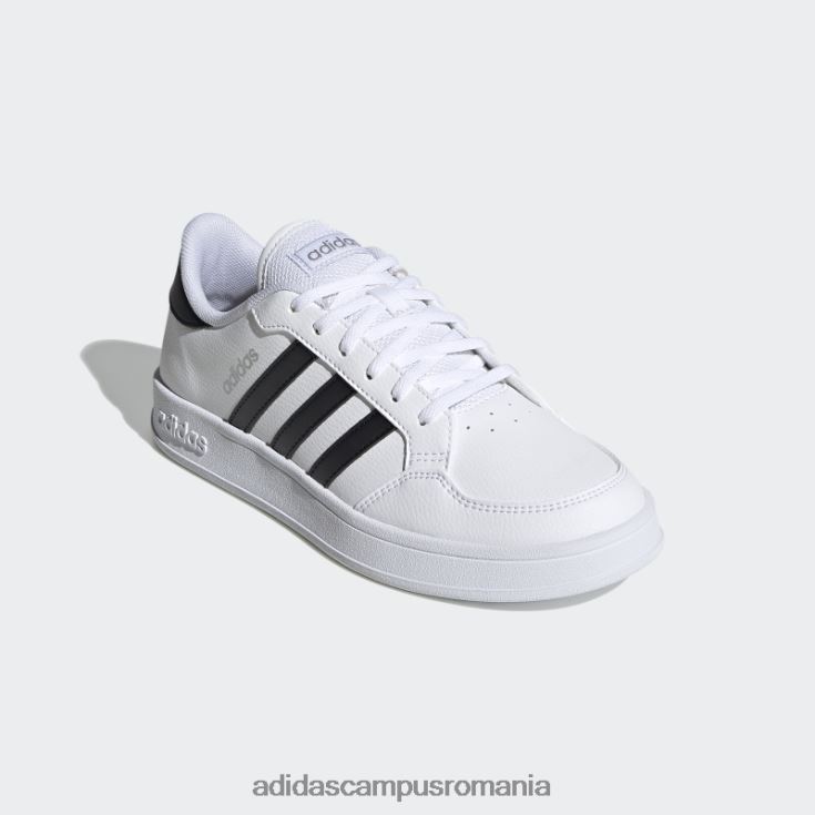 adidas campus romania pantofi breaknet albi femei alb/negru/argintiu J266N28623