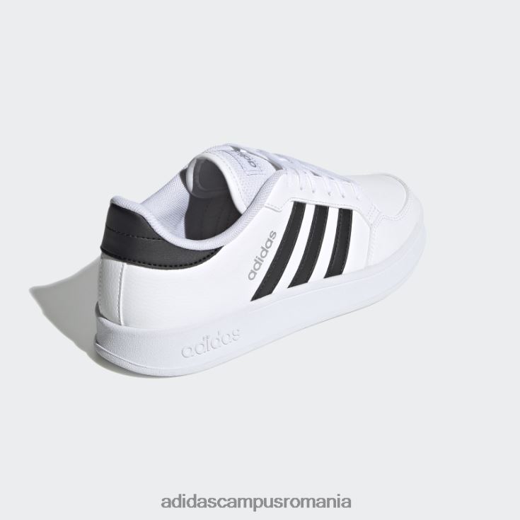 adidas campus romania pantofi breaknet albi femei alb/negru/argintiu J266N28623