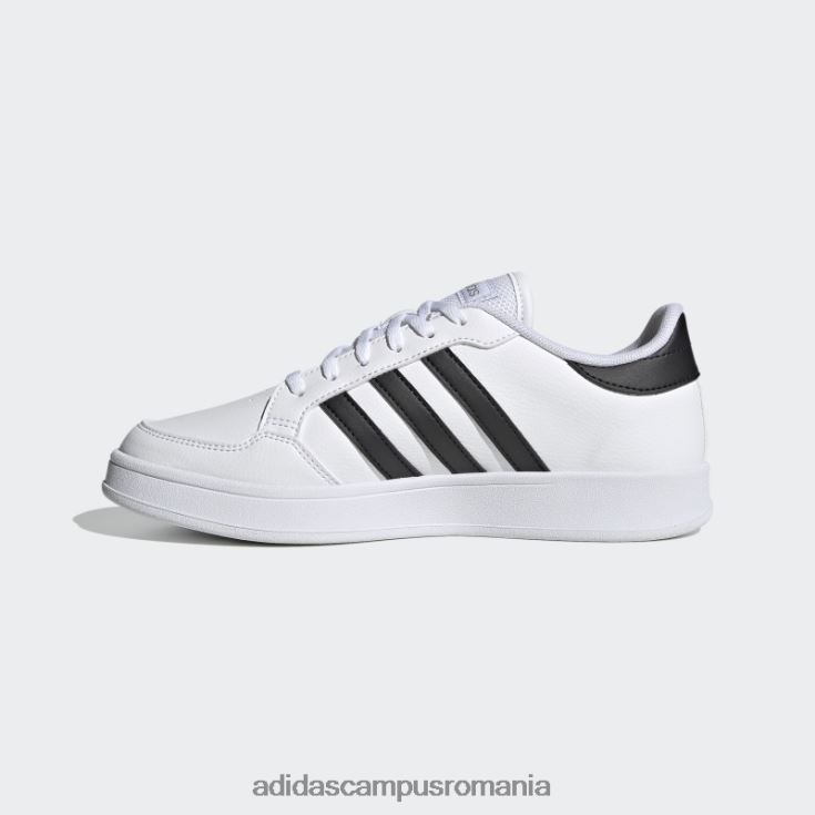 adidas campus romania pantofi breaknet albi femei alb/negru/argintiu J266N28623