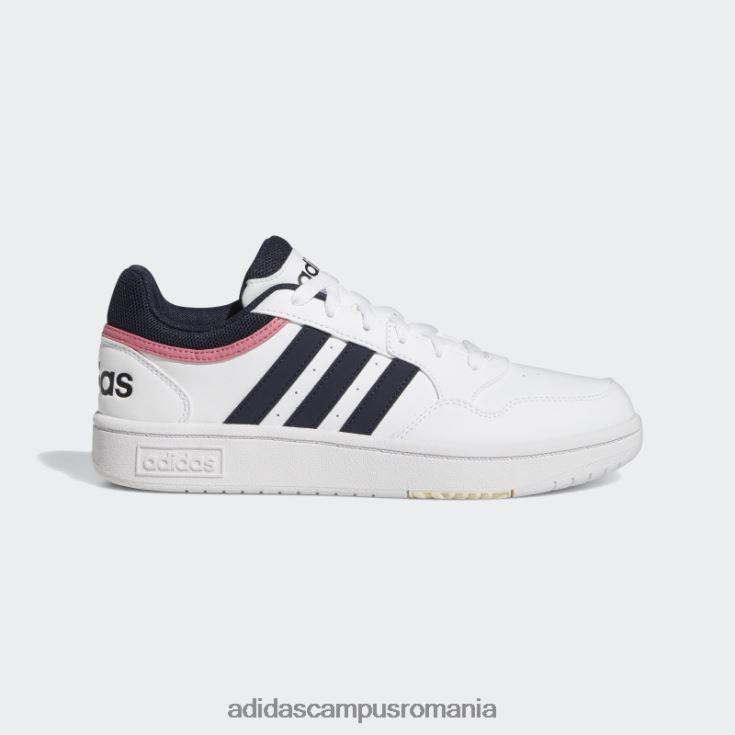 adidas campus romania pantofi clasici hoops 3.0 low alb femei alb/cerneală J266N216070