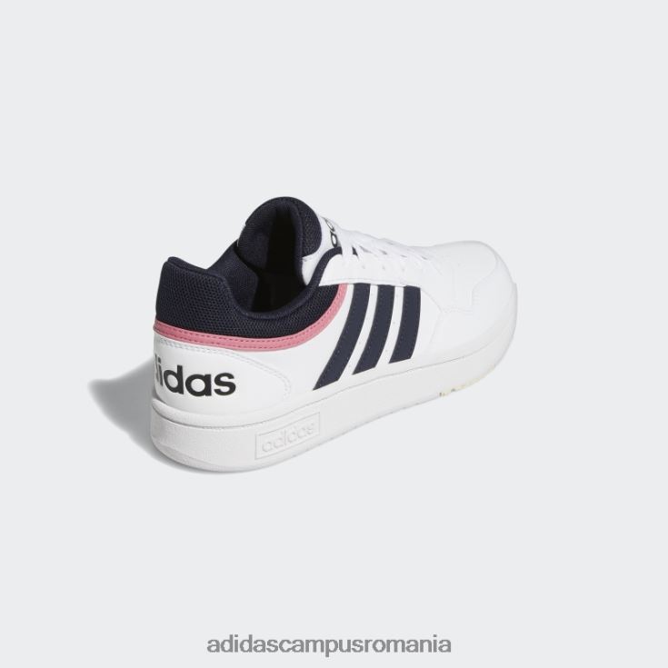 adidas campus romania pantofi clasici hoops 3.0 low alb femei alb/cerneală J266N216070