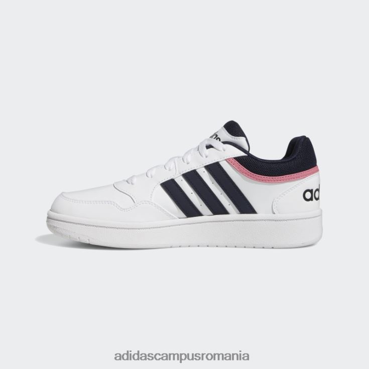 adidas campus romania pantofi clasici hoops 3.0 low alb femei alb/cerneală J266N216070