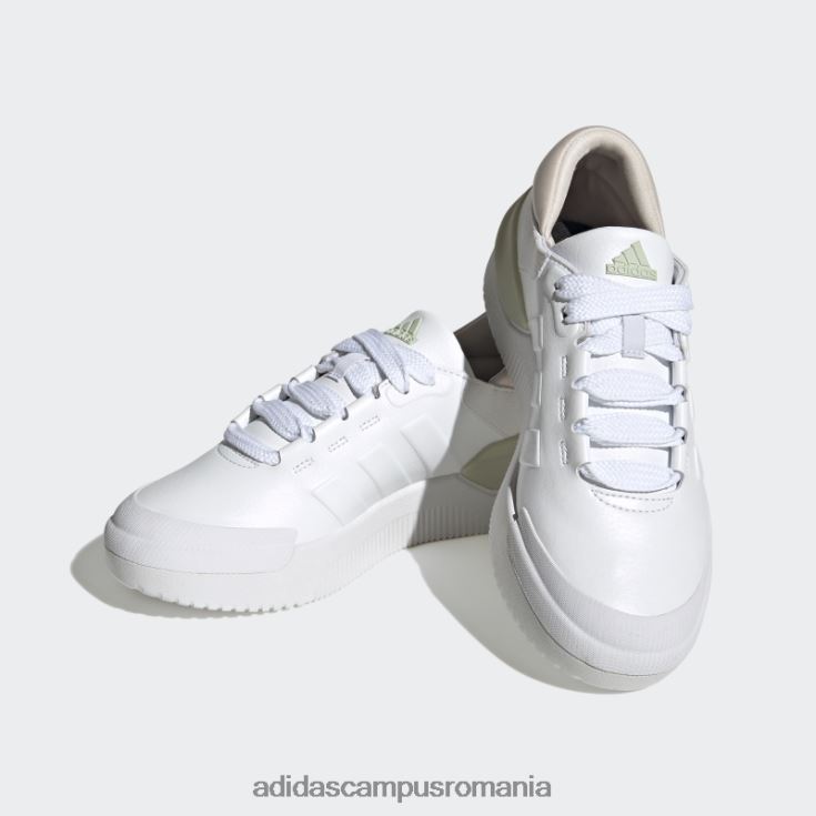 adidas campus romania pantofi court funk albi femei alb/verde J266N28413