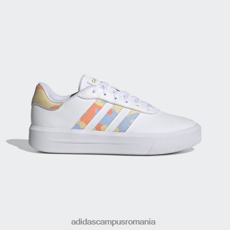 adidas campus romania pantofi cu platforma curte albi femei zori alb/albastru J266N215883