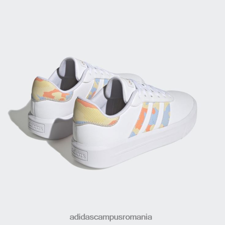 adidas campus romania pantofi cu platforma curte albi femei zori alb/albastru J266N215883