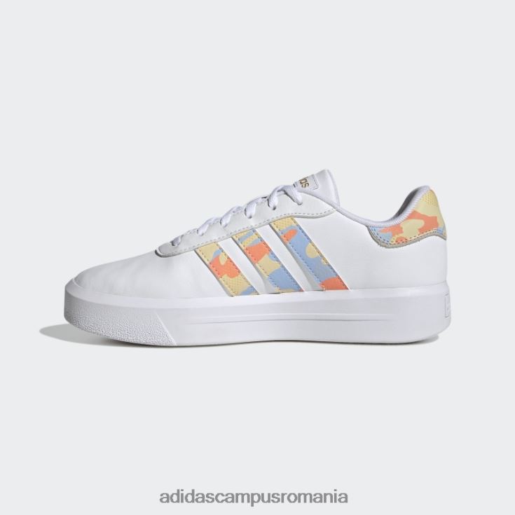 adidas campus romania pantofi cu platforma curte albi femei zori alb/albastru J266N215883