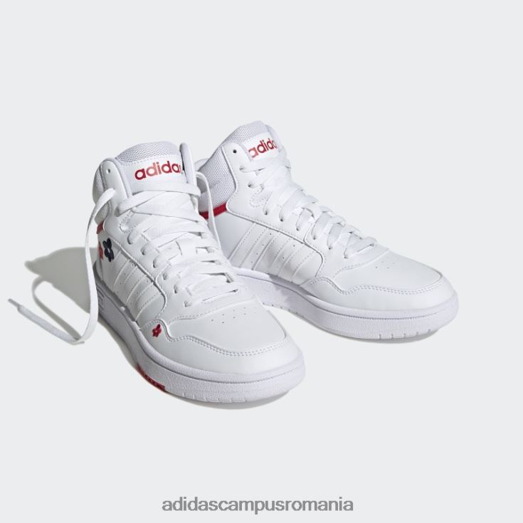 adidas campus romania pantofi de baschet alb hoops 3.0 lifestyle mid clasici femei alb J266N215989