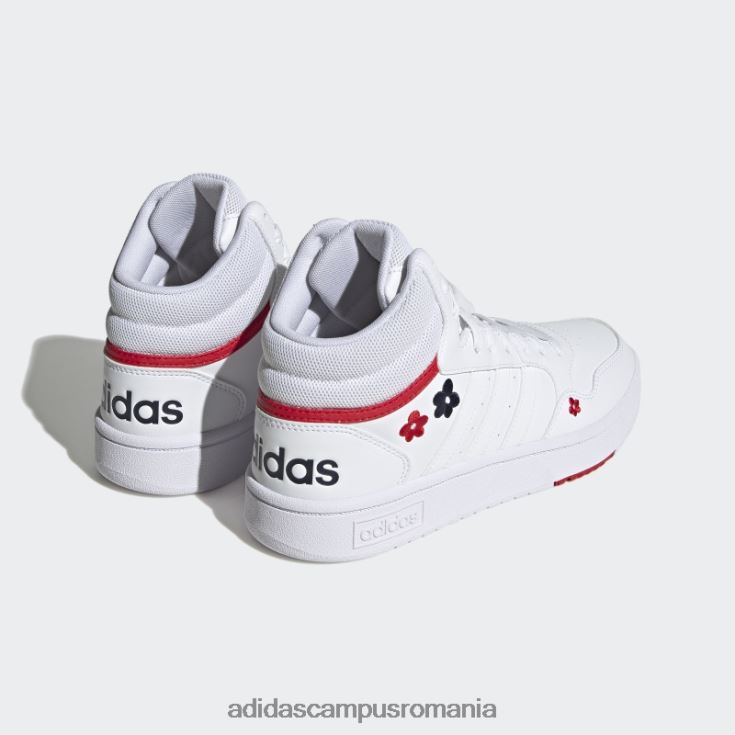 adidas campus romania pantofi de baschet alb hoops 3.0 lifestyle mid clasici femei alb J266N215989