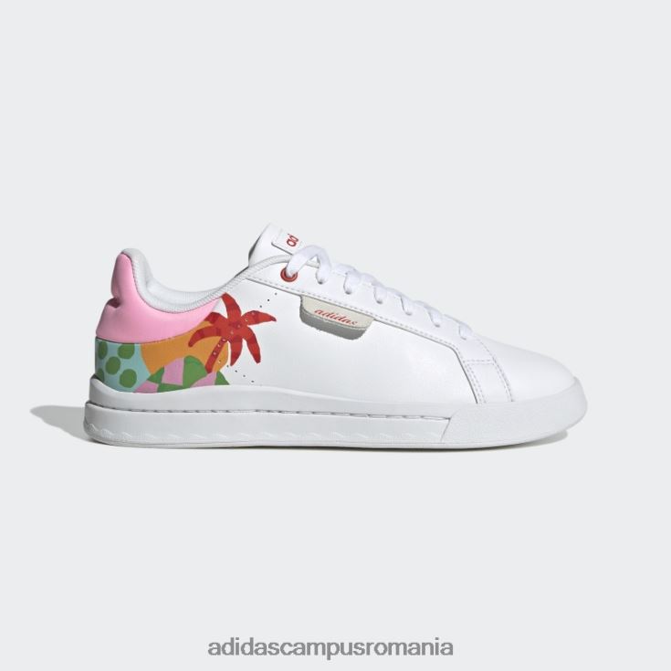 adidas campus romania pantofi de mătase de curte roșu luxuriant femei strălucire albă/roșu luxuriant/roz J266N215888