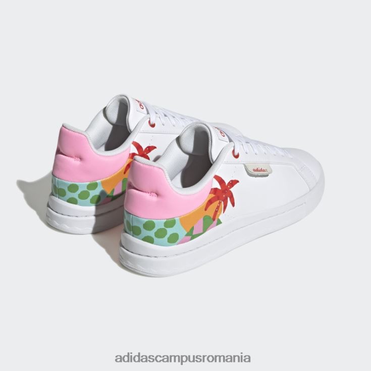 adidas campus romania pantofi de mătase de curte roșu luxuriant femei strălucire albă/roșu luxuriant/roz J266N215888