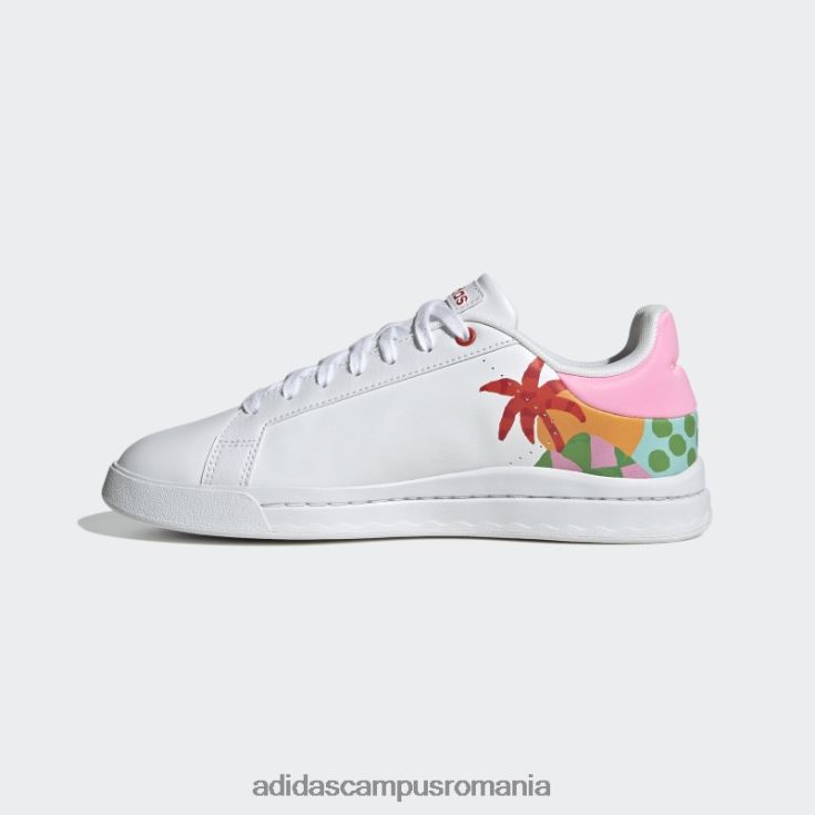adidas campus romania pantofi de mătase de curte roșu luxuriant femei strălucire albă/roșu luxuriant/roz J266N215888