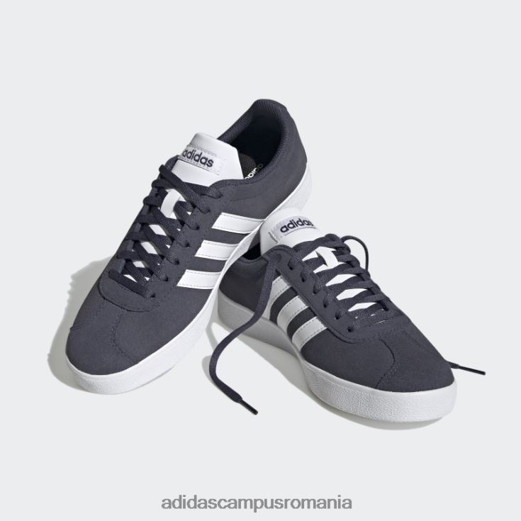 adidas campus romania pantofi de piele de căprioară bleumarin vl court 2.0 adidas femei bleumarin/alb/negru J266N215921