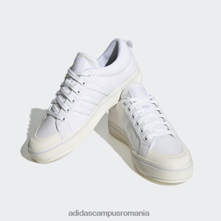 adidas campus romania pantofi din pânză alb bravada 2.0 lifestyle skateboarding femei alb J266N216091