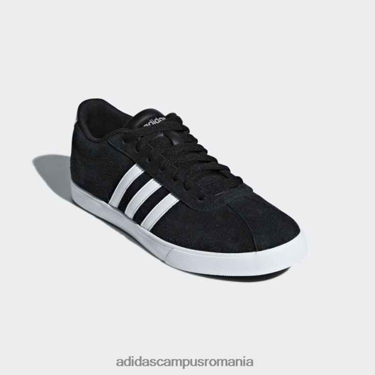 adidas campus romania pantofi negri courtset adidas femei negru/alb/argintiu J266N216251