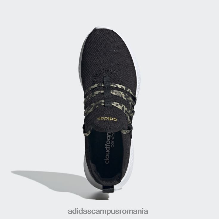 adidas campus romania pantofi negri puremotion adapt 2.0 femei negru/auriu metalic J266N28279